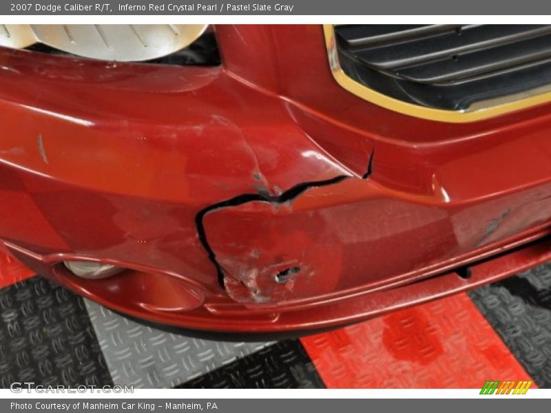 Inferno Red Crystal Pearl / Pastel Slate Gray 2007 Dodge Caliber R/T