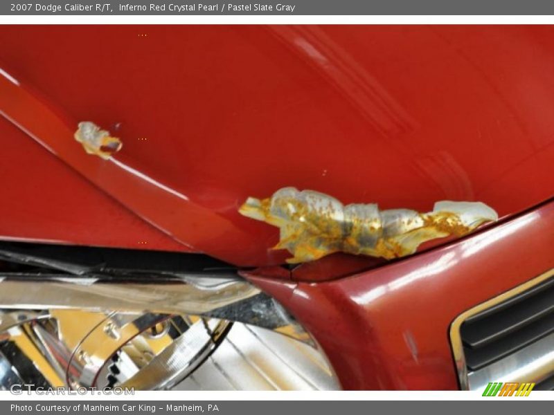 Inferno Red Crystal Pearl / Pastel Slate Gray 2007 Dodge Caliber R/T