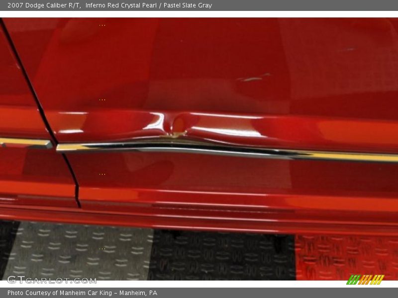 Inferno Red Crystal Pearl / Pastel Slate Gray 2007 Dodge Caliber R/T