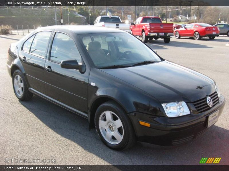 Black / Beige 2000 Volkswagen Jetta GLS Sedan