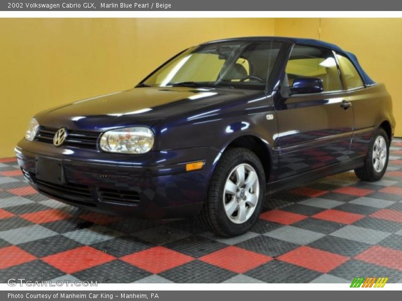 Marlin Blue Pearl / Beige 2002 Volkswagen Cabrio GLX