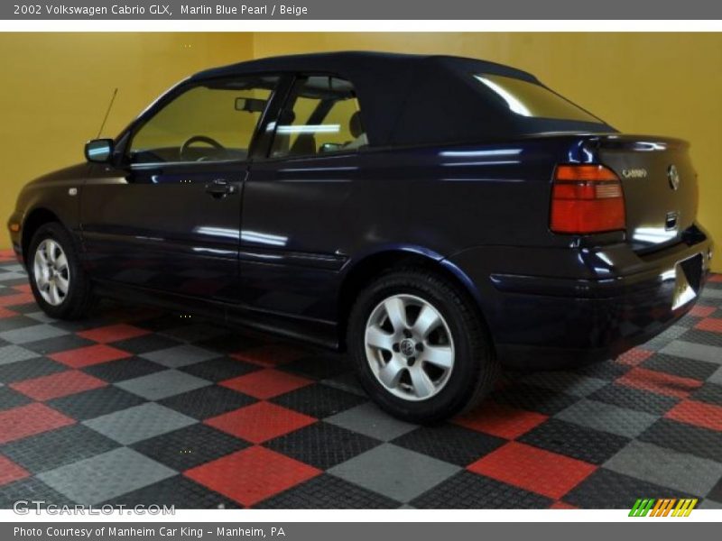 Marlin Blue Pearl / Beige 2002 Volkswagen Cabrio GLX
