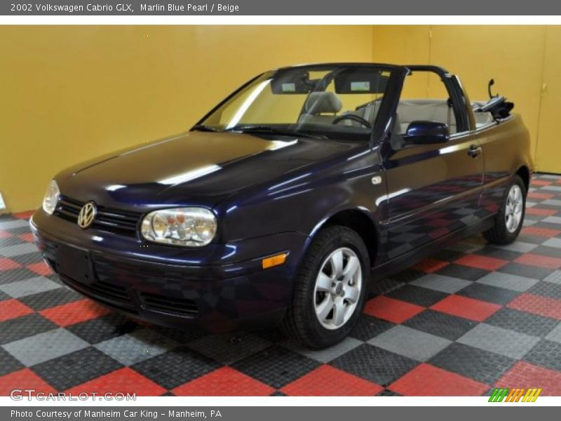 Marlin Blue Pearl / Beige 2002 Volkswagen Cabrio GLX