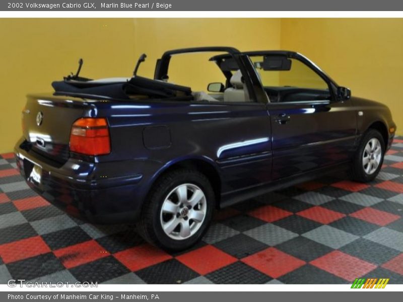 Marlin Blue Pearl / Beige 2002 Volkswagen Cabrio GLX