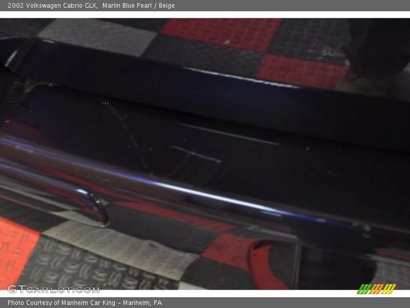 Marlin Blue Pearl / Beige 2002 Volkswagen Cabrio GLX