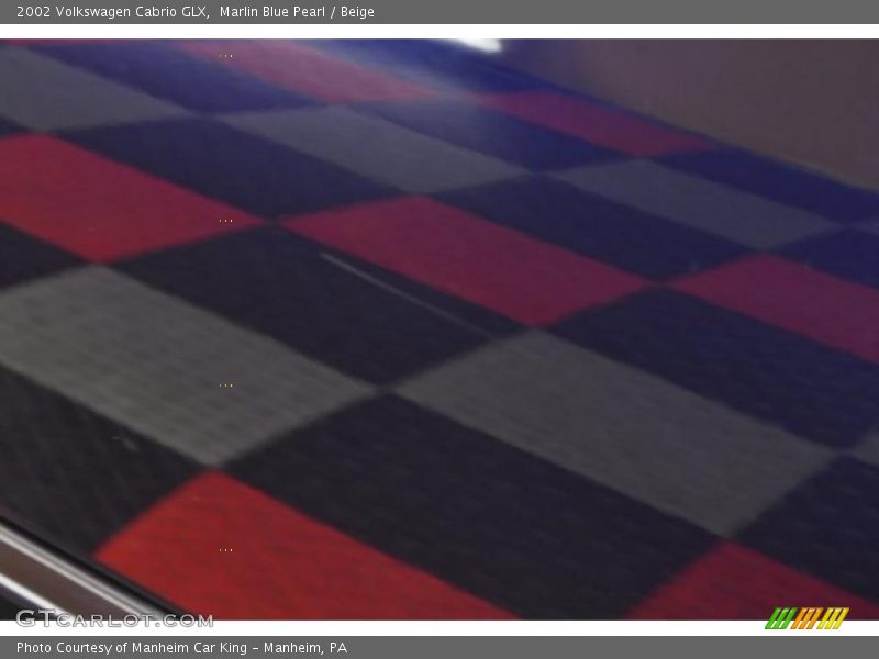 Marlin Blue Pearl / Beige 2002 Volkswagen Cabrio GLX