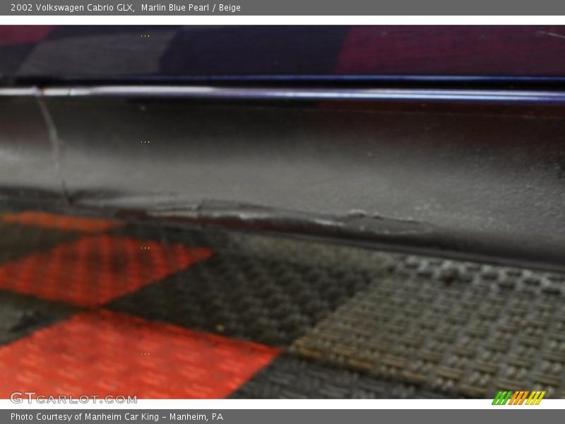Marlin Blue Pearl / Beige 2002 Volkswagen Cabrio GLX