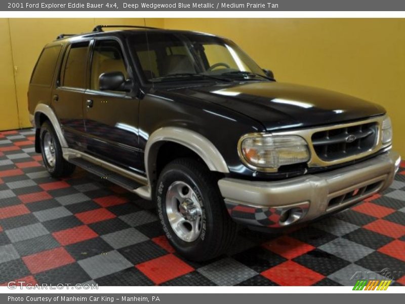 Deep Wedgewood Blue Metallic / Medium Prairie Tan 2001 Ford Explorer Eddie Bauer 4x4