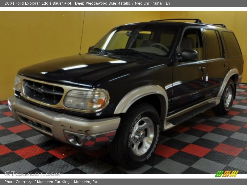 Deep Wedgewood Blue Metallic / Medium Prairie Tan 2001 Ford Explorer Eddie Bauer 4x4