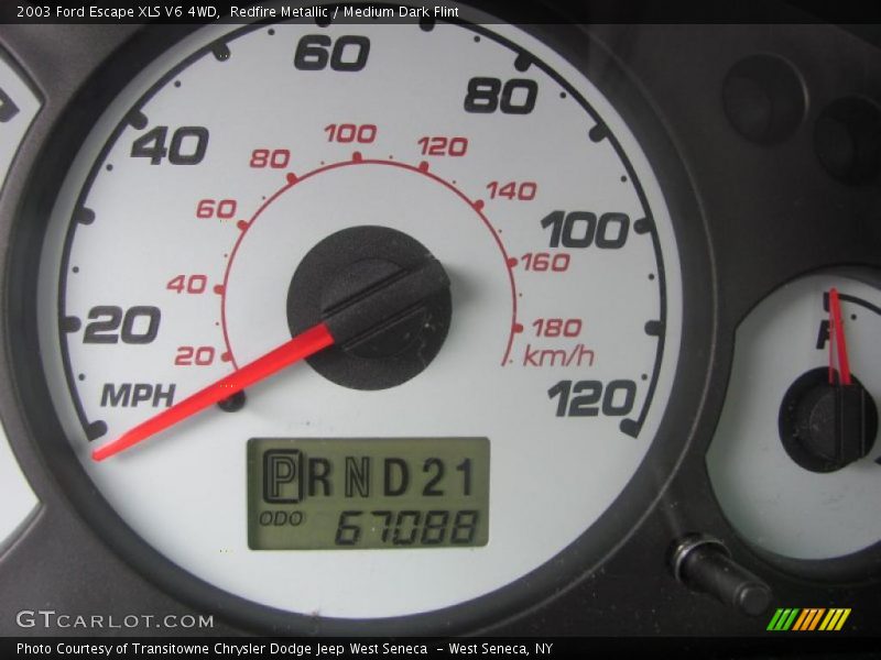 Redfire Metallic / Medium Dark Flint 2003 Ford Escape XLS V6 4WD