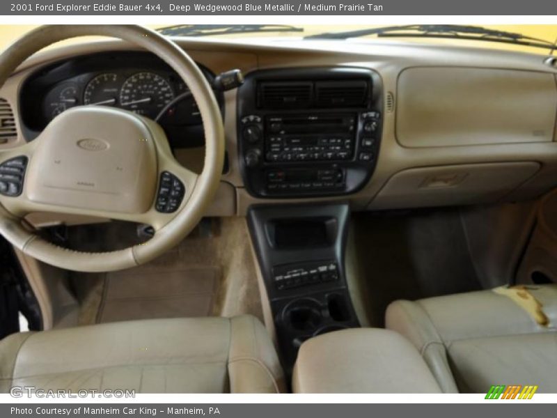 Deep Wedgewood Blue Metallic / Medium Prairie Tan 2001 Ford Explorer Eddie Bauer 4x4