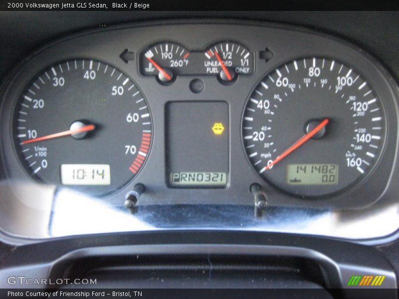  2000 Jetta GLS Sedan GLS Sedan Gauges