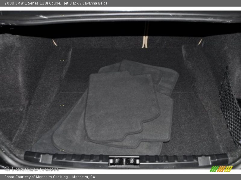 Jet Black / Savanna Beige 2008 BMW 1 Series 128i Coupe