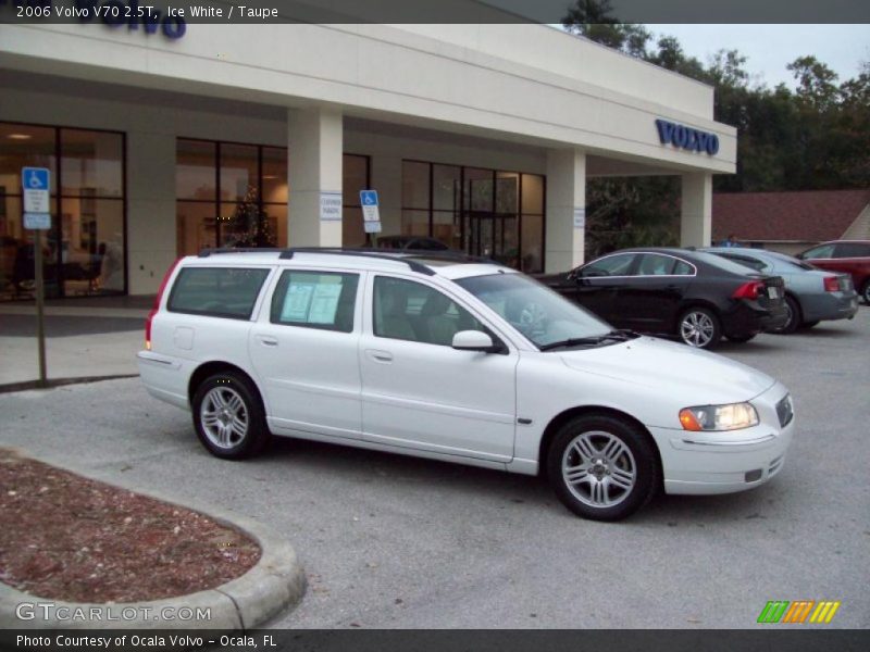 Ice White / Taupe 2006 Volvo V70 2.5T