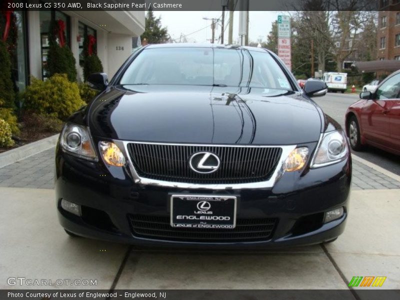 Black Sapphire Pearl / Cashmere 2008 Lexus GS 350 AWD