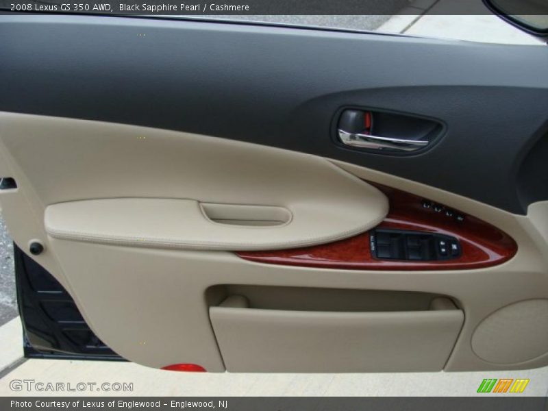 Black Sapphire Pearl / Cashmere 2008 Lexus GS 350 AWD