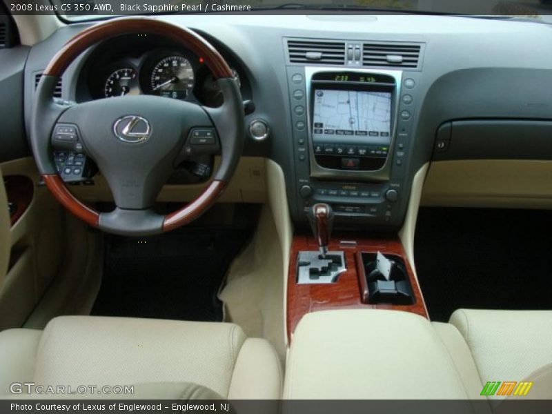 Black Sapphire Pearl / Cashmere 2008 Lexus GS 350 AWD