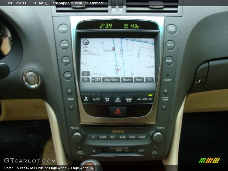 Black Sapphire Pearl / Cashmere 2008 Lexus GS 350 AWD