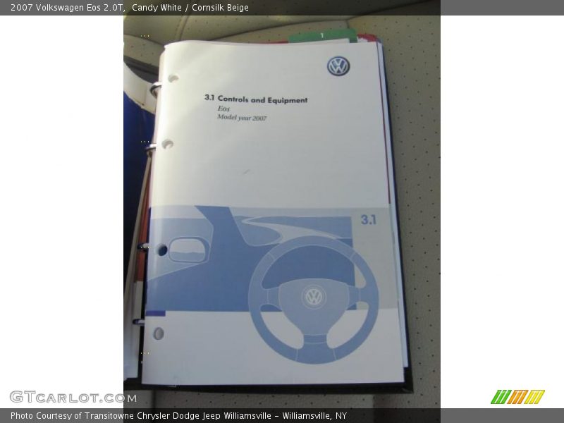 Candy White / Cornsilk Beige 2007 Volkswagen Eos 2.0T