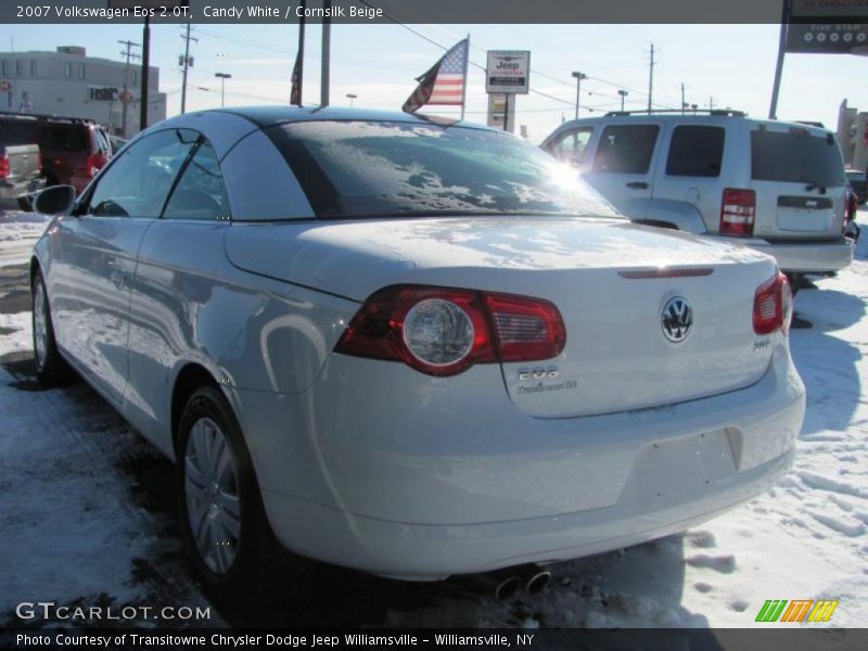 Candy White / Cornsilk Beige 2007 Volkswagen Eos 2.0T