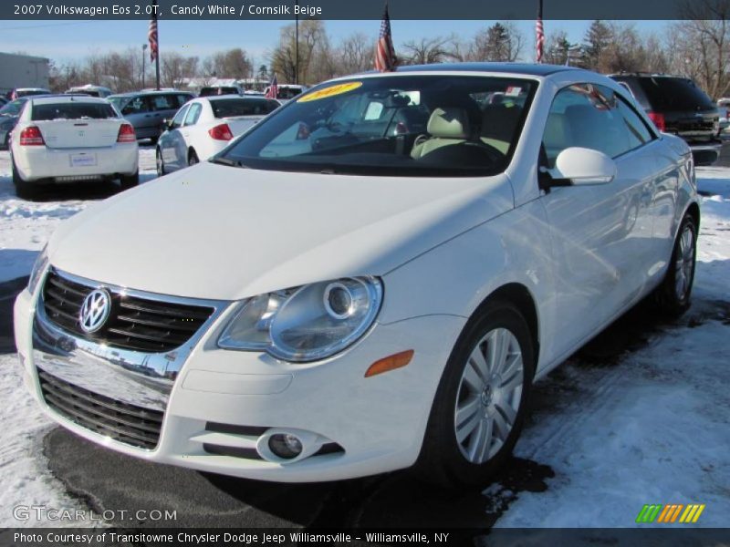 Candy White / Cornsilk Beige 2007 Volkswagen Eos 2.0T