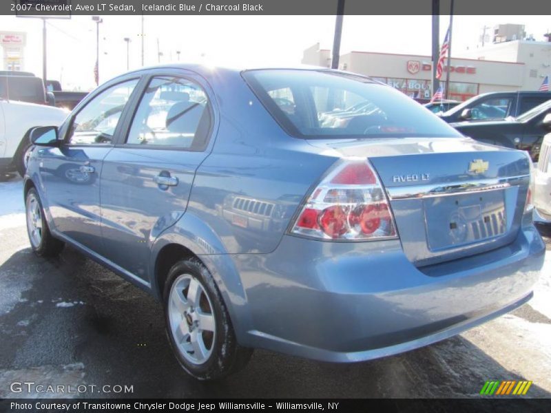 Icelandic Blue / Charcoal Black 2007 Chevrolet Aveo LT Sedan