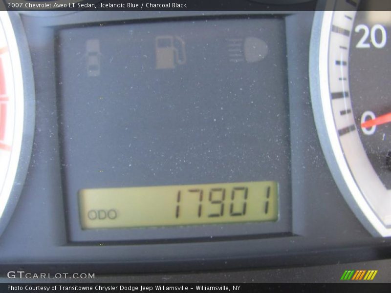 Icelandic Blue / Charcoal Black 2007 Chevrolet Aveo LT Sedan