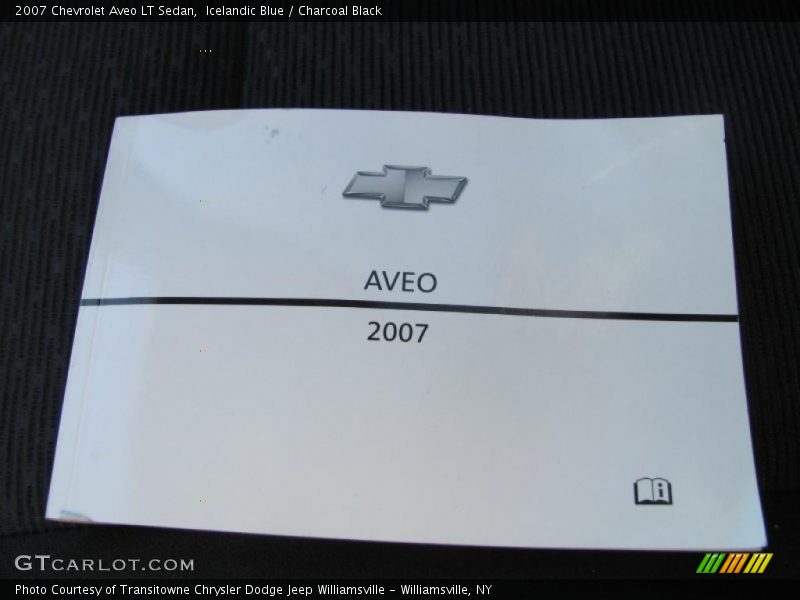 Icelandic Blue / Charcoal Black 2007 Chevrolet Aveo LT Sedan