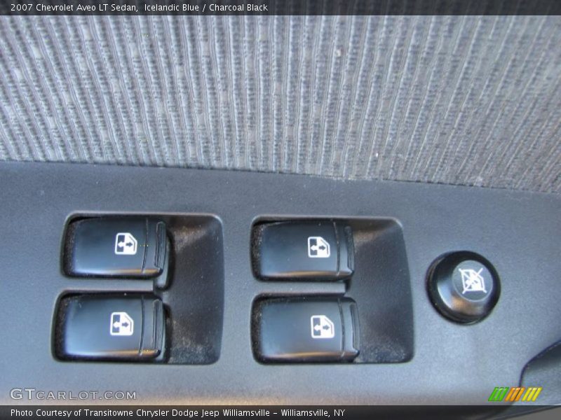 Icelandic Blue / Charcoal Black 2007 Chevrolet Aveo LT Sedan