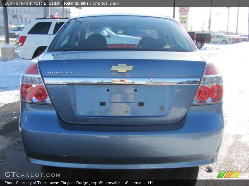 Icelandic Blue / Charcoal Black 2007 Chevrolet Aveo LT Sedan