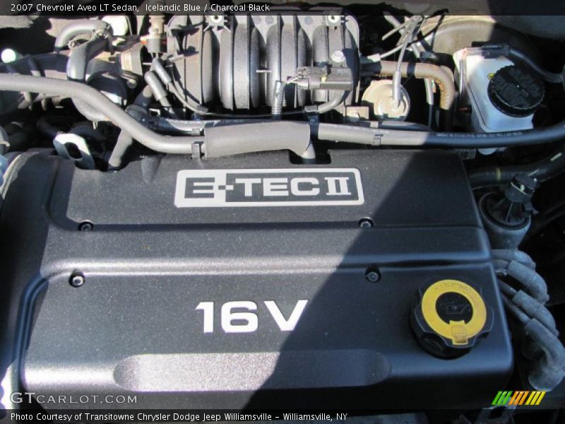  2007 Aveo LT Sedan Engine - 1.6 Liter DOHC 16-Valve E-TEC 4 Cylinder