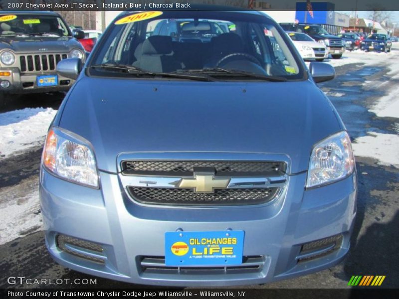 Icelandic Blue / Charcoal Black 2007 Chevrolet Aveo LT Sedan