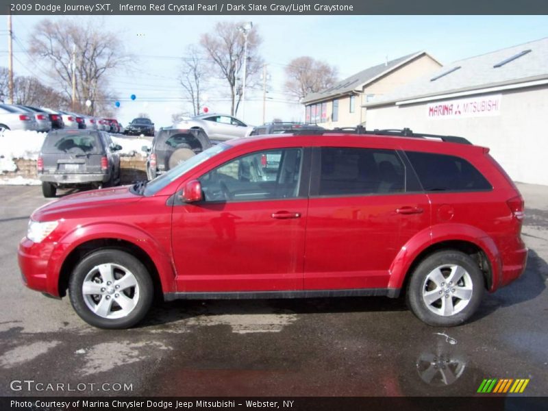 Inferno Red Crystal Pearl / Dark Slate Gray/Light Graystone 2009 Dodge Journey SXT