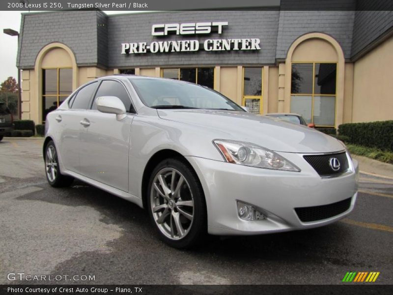 Tungsten Silver Pearl / Black 2008 Lexus IS 250