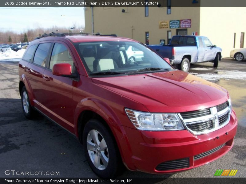 Inferno Red Crystal Pearl / Dark Slate Gray/Light Graystone 2009 Dodge Journey SXT