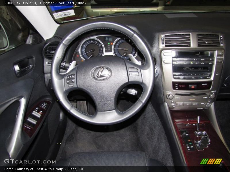 Tungsten Silver Pearl / Black 2008 Lexus IS 250