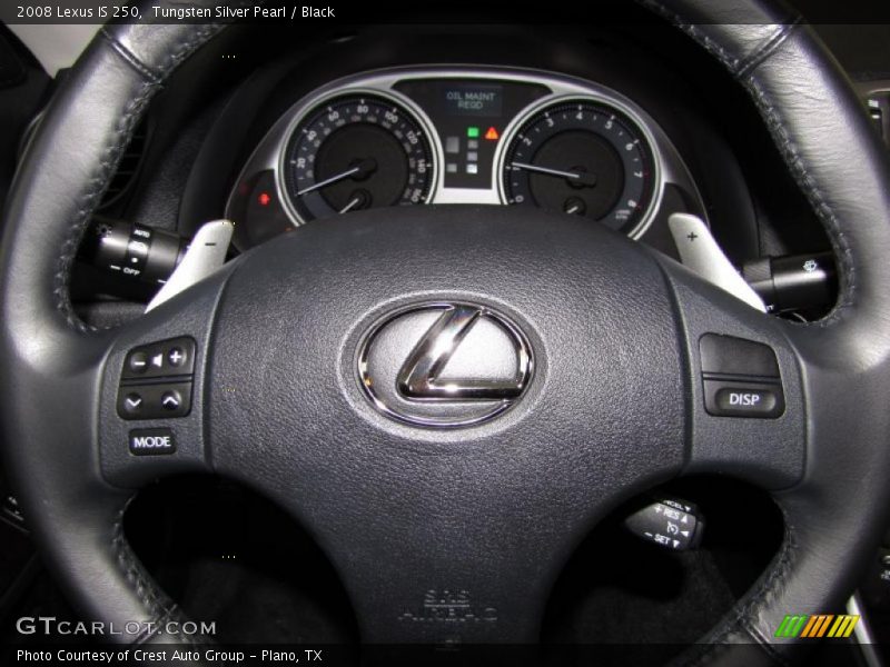 Tungsten Silver Pearl / Black 2008 Lexus IS 250
