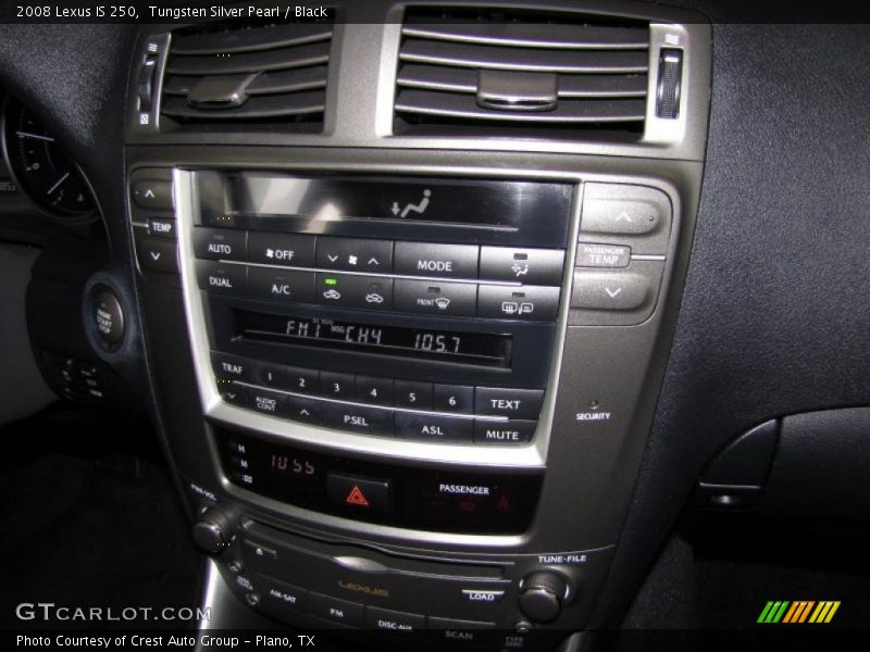 Tungsten Silver Pearl / Black 2008 Lexus IS 250