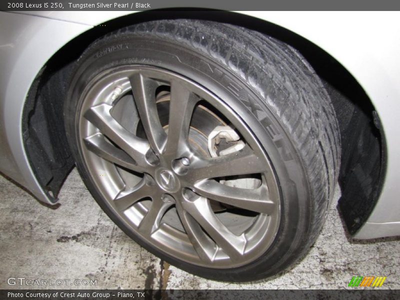 Tungsten Silver Pearl / Black 2008 Lexus IS 250