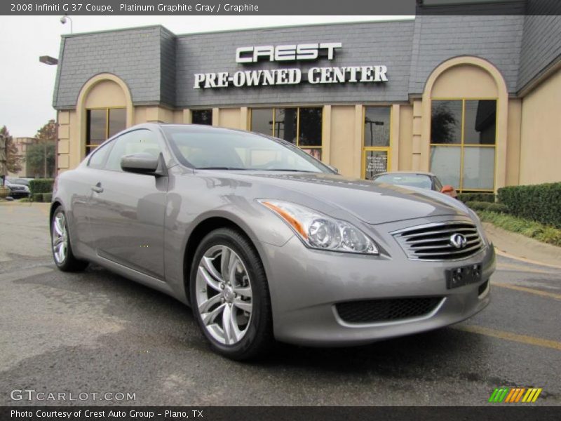 Platinum Graphite Gray / Graphite 2008 Infiniti G 37 Coupe