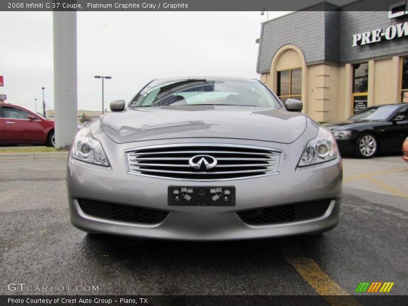 Platinum Graphite Gray / Graphite 2008 Infiniti G 37 Coupe