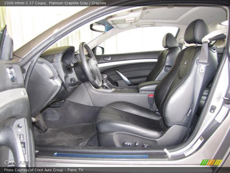  2008 G 37 Coupe Graphite Interior