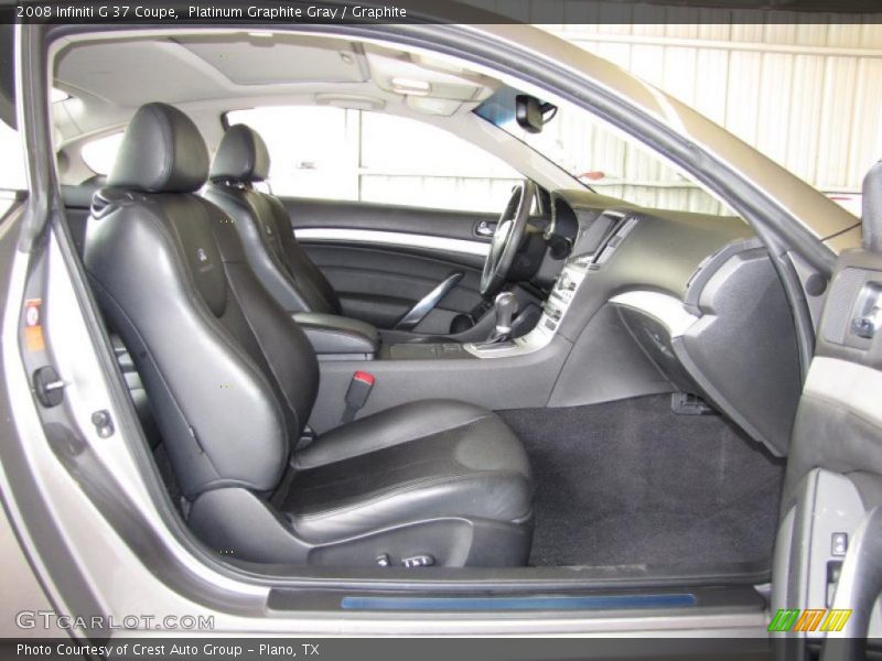  2008 G 37 Coupe Graphite Interior