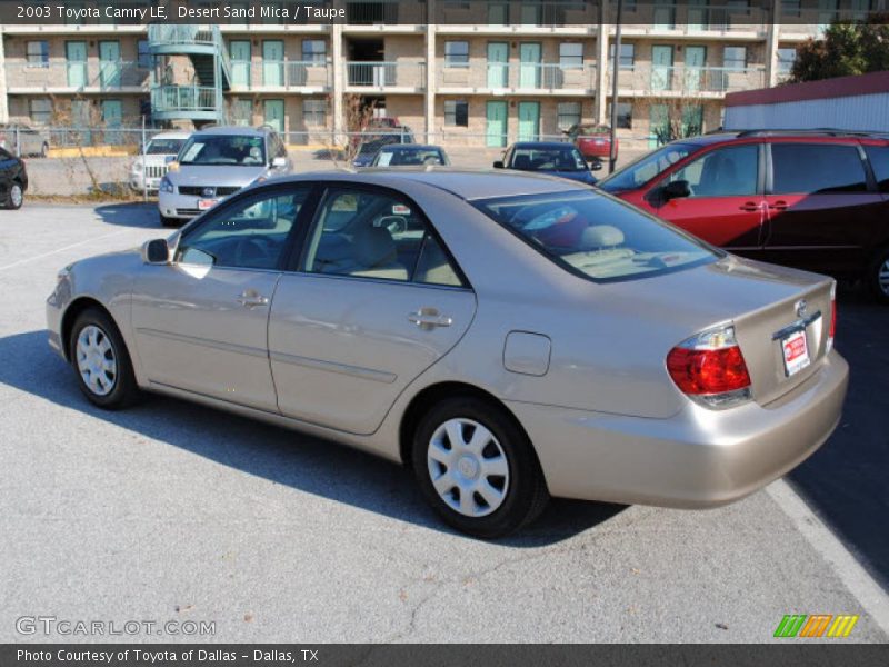 Desert Sand Mica / Taupe 2003 Toyota Camry LE