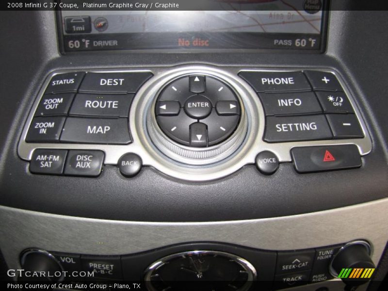 Platinum Graphite Gray / Graphite 2008 Infiniti G 37 Coupe