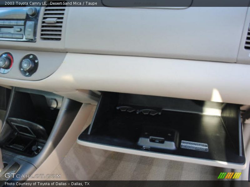 Desert Sand Mica / Taupe 2003 Toyota Camry LE