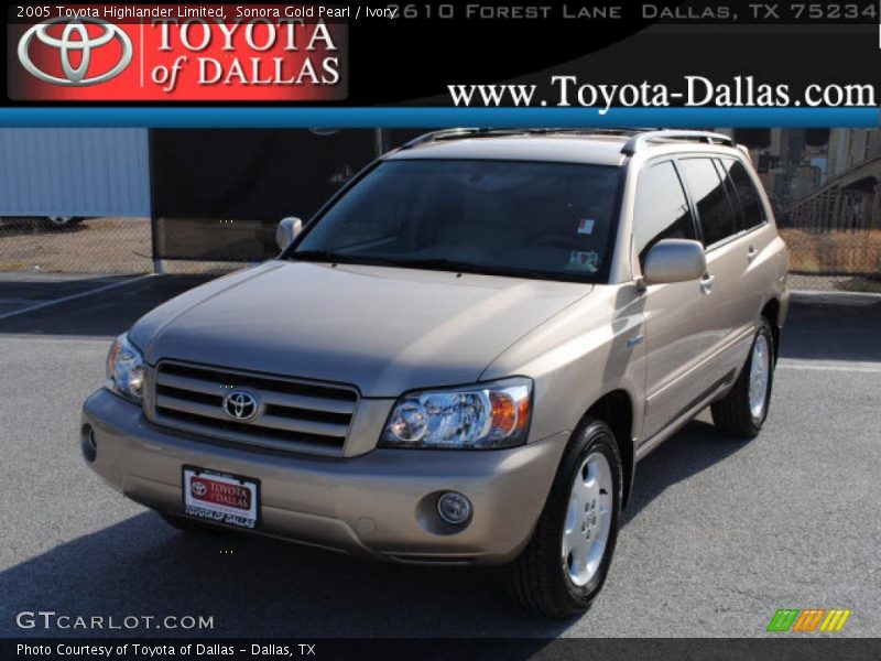 Sonora Gold Pearl / Ivory 2005 Toyota Highlander Limited
