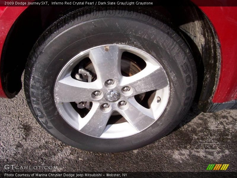 Inferno Red Crystal Pearl / Dark Slate Gray/Light Graystone 2009 Dodge Journey SXT