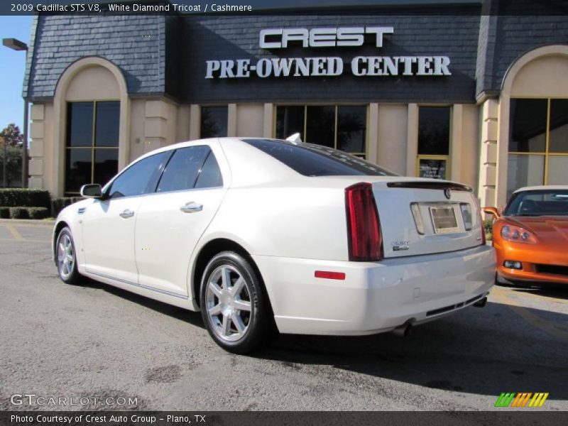 White Diamond Tricoat / Cashmere 2009 Cadillac STS V8