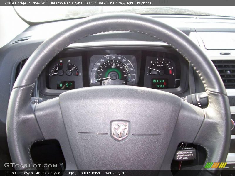Inferno Red Crystal Pearl / Dark Slate Gray/Light Graystone 2009 Dodge Journey SXT